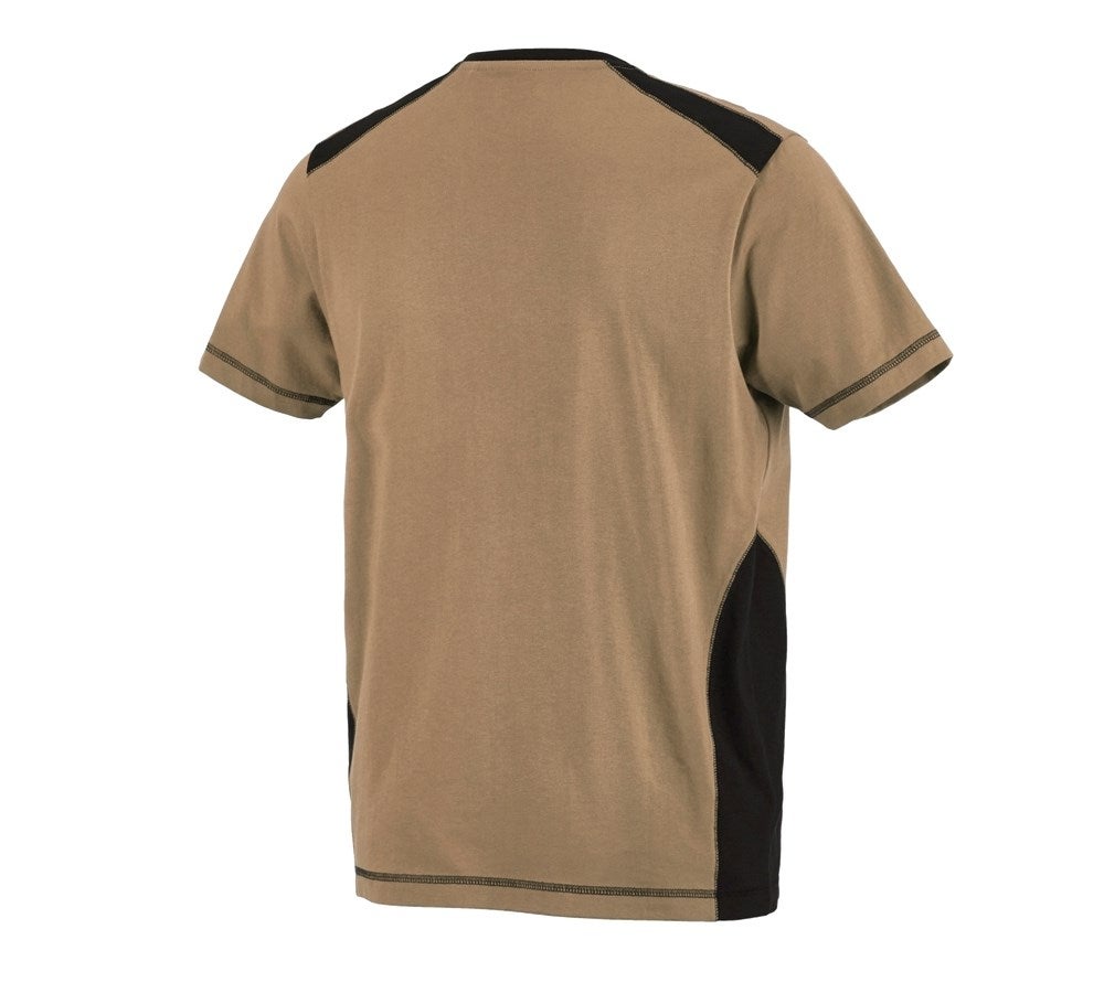 Secondary image T-shirt cotton e.s.active khaki/black