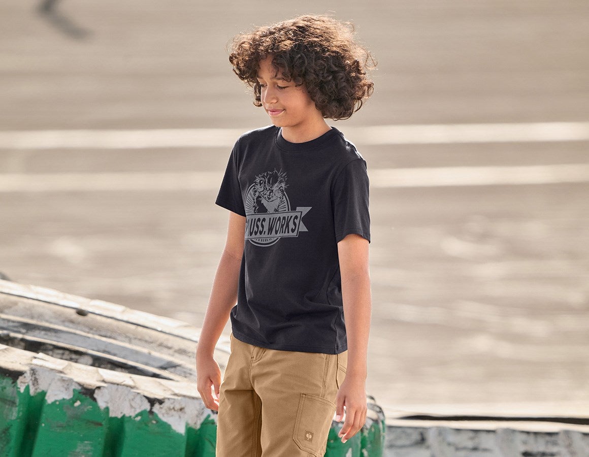 Additional image 1 T-shirt e.s.iconic works, children's black