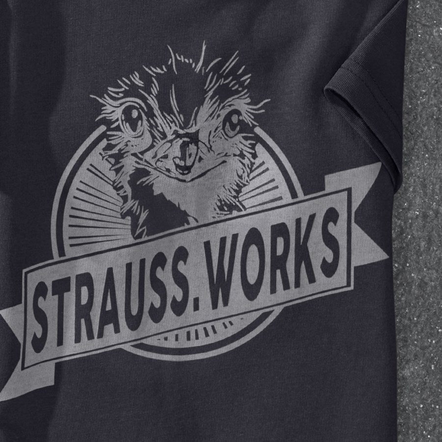 Detailed image T-shirt e.s.iconic works, children's black