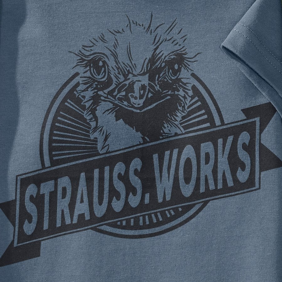 Detailed image T-shirt e.s.iconic works, children's oxidblue