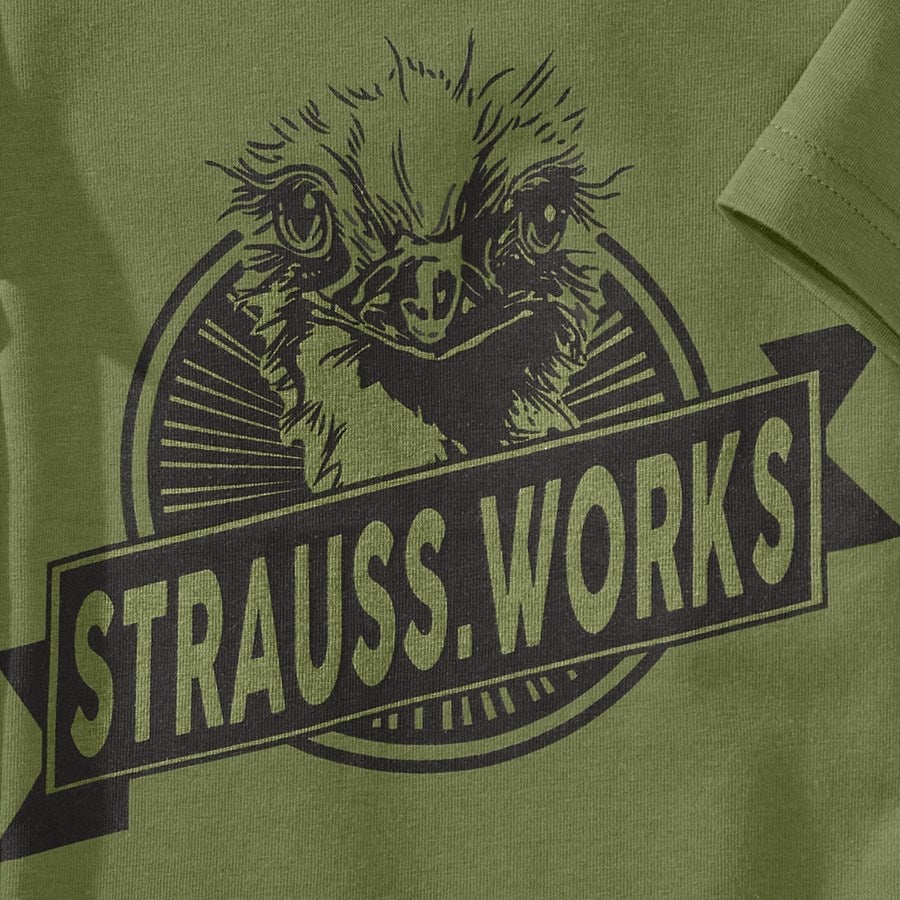 Detailed image T-shirt e.s.iconic works, children's mountaingreen