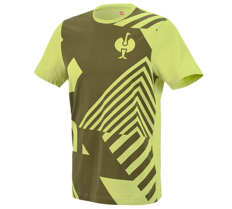 Primary image T-Shirt e.s.trail graphic junipergreen/limegreen