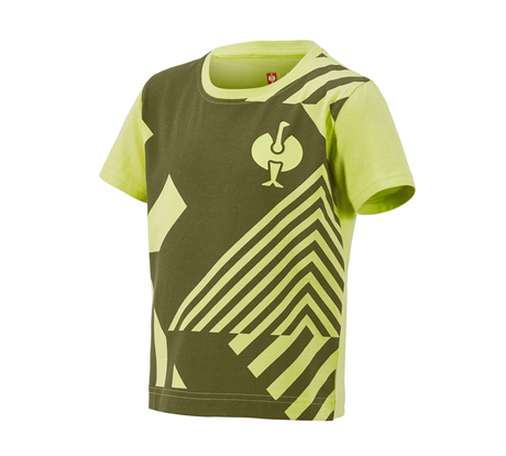 Primary image T-Shirt e.s.trail graphic, children's junipergreen/limegreen