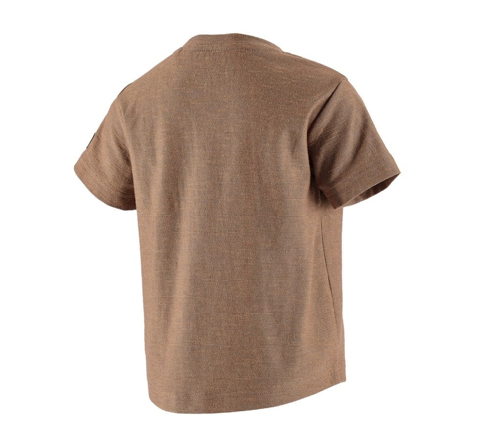 Secondary image T-Shirt e.s.vintage, children's sepia melange