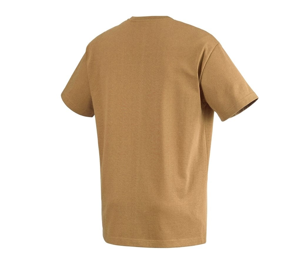Secondary image T-shirt heavy e.s.iconic almondbrown