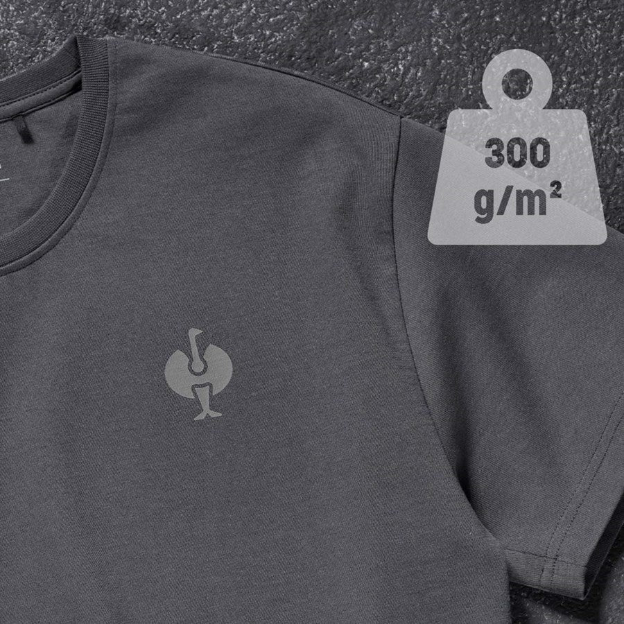 Detailed image T-shirt heavy e.s.iconic carbongrey
