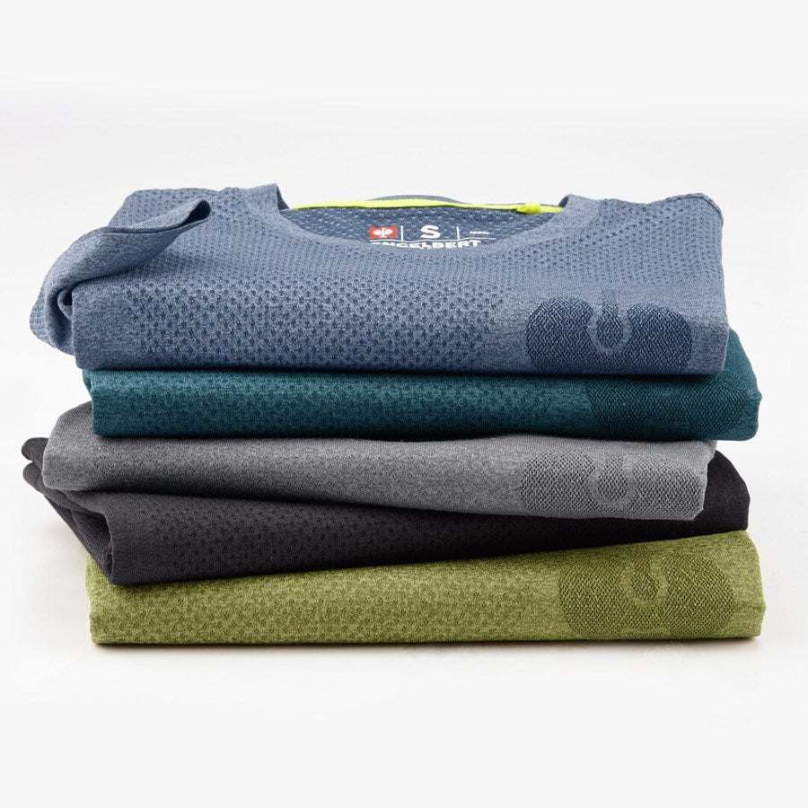 Detailed image T-Shirt seamless e.s.trail black melange