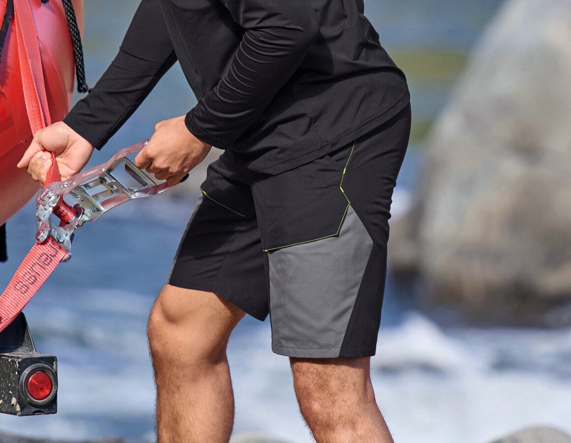 Additional image 1 Trekking swim shorts e.s.trail black/anthracite/high-vis orange/high-vis yellow