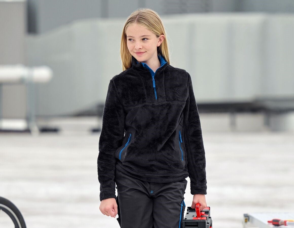 Main action image Troyer Highloft e.s.motion 2020, children's graphite/gentianblue