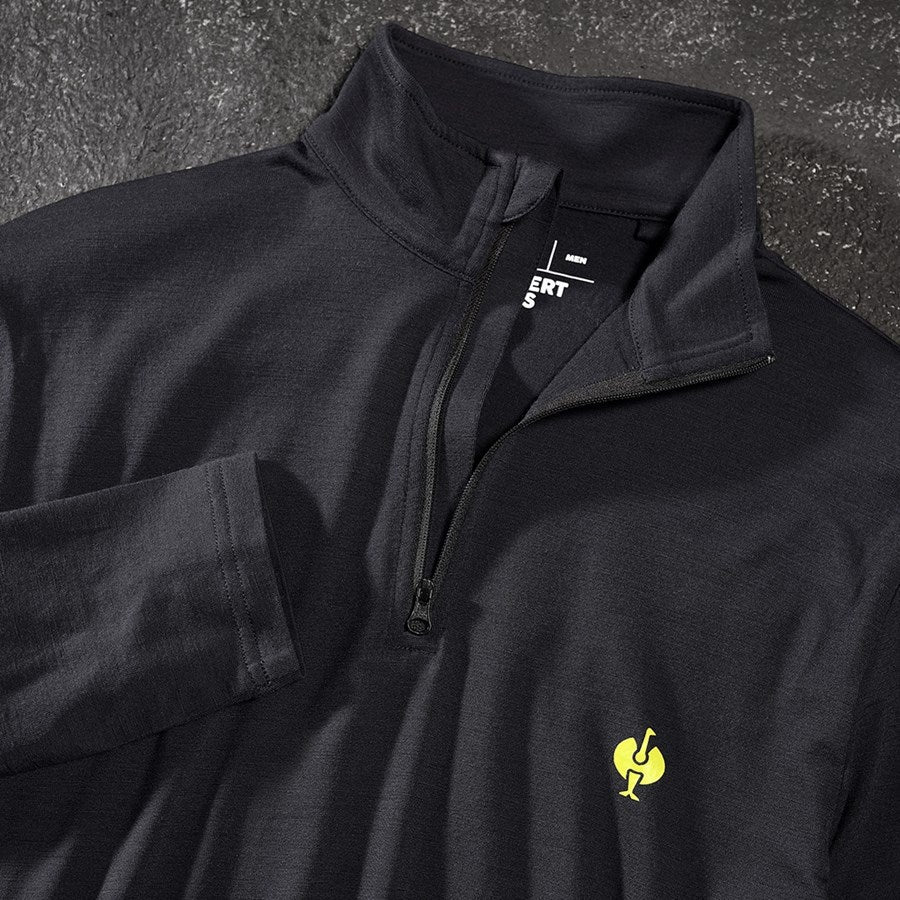 Detailed image Troyer Merino e.s.trail black/acid yellow