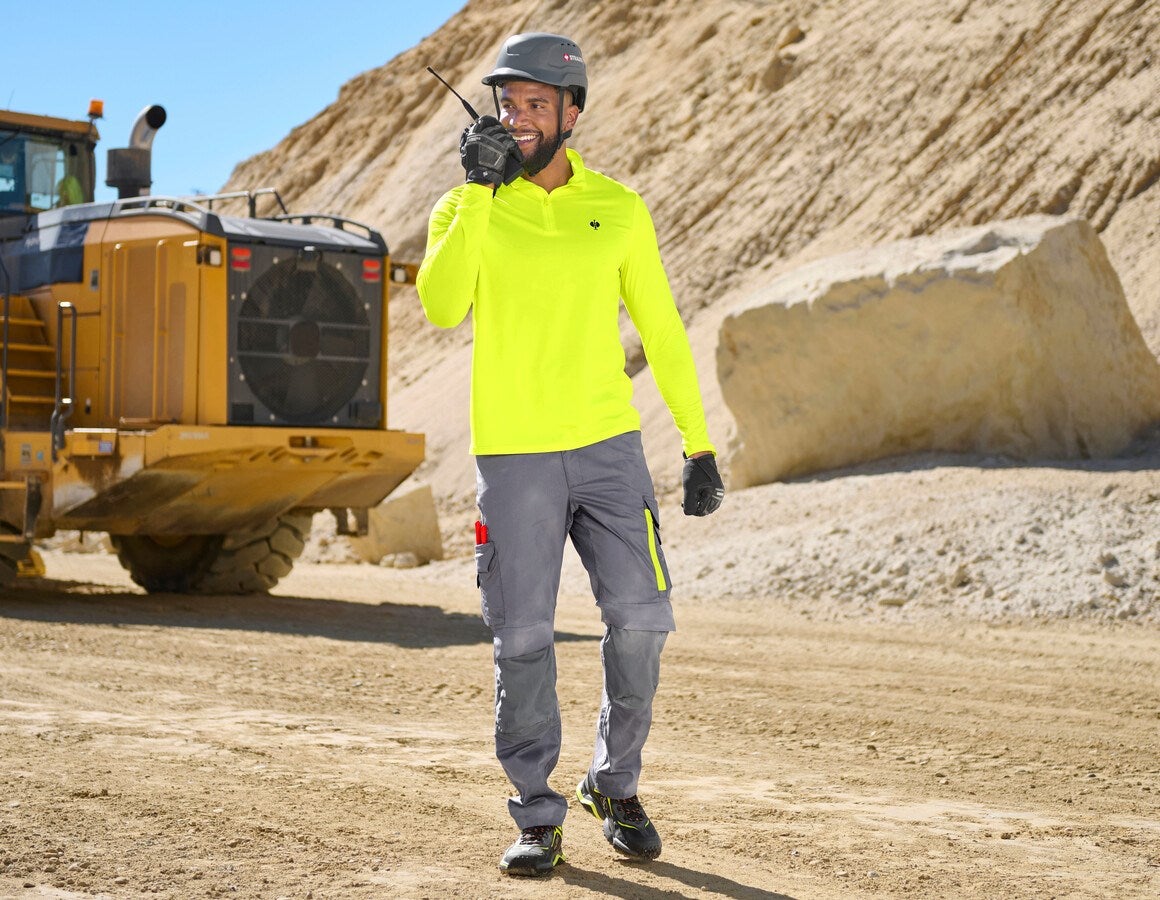 Additional image 1 Visibility functi. troyer-longsleeve UV e.s.trail high-vis yellow/black