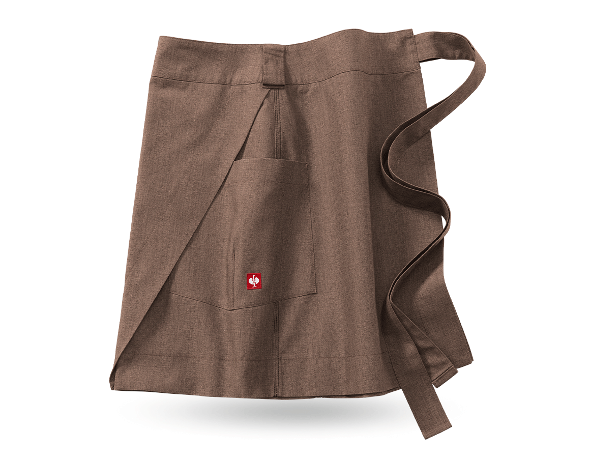 Primary image Mid-Length Apron e.s.fusion, ladies' chestnut melange