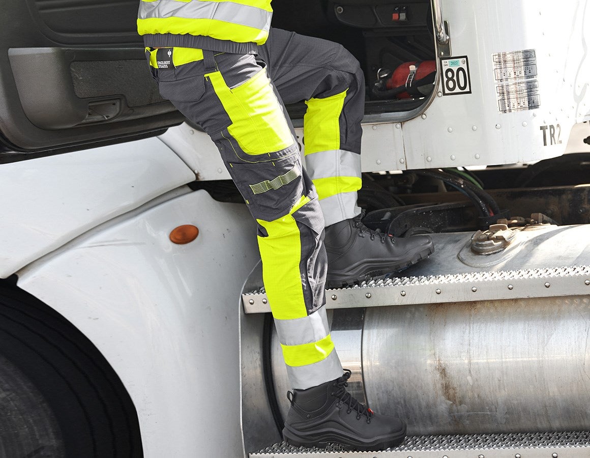 Additional image 1 High-vis trousers e.s.concrete anthracite/high-vis yellow