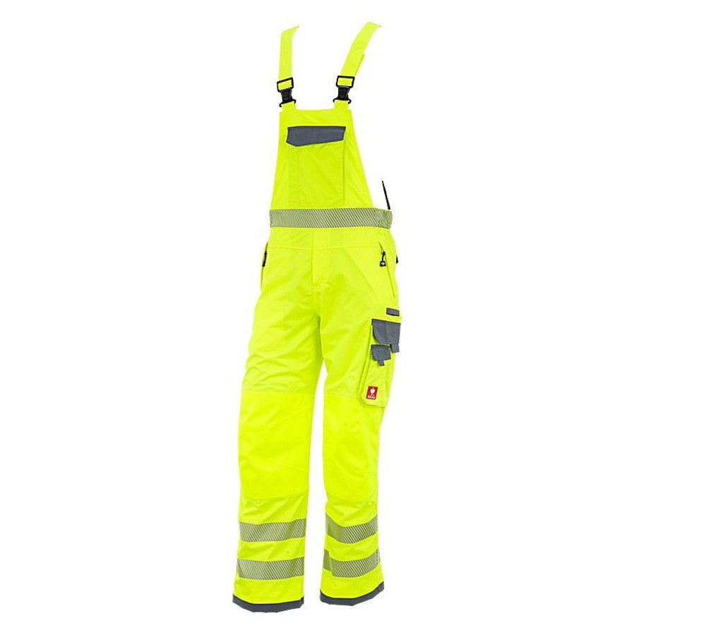 Primary image High-vis functional bib & brace e.s.prestige high-vis yellow/grey