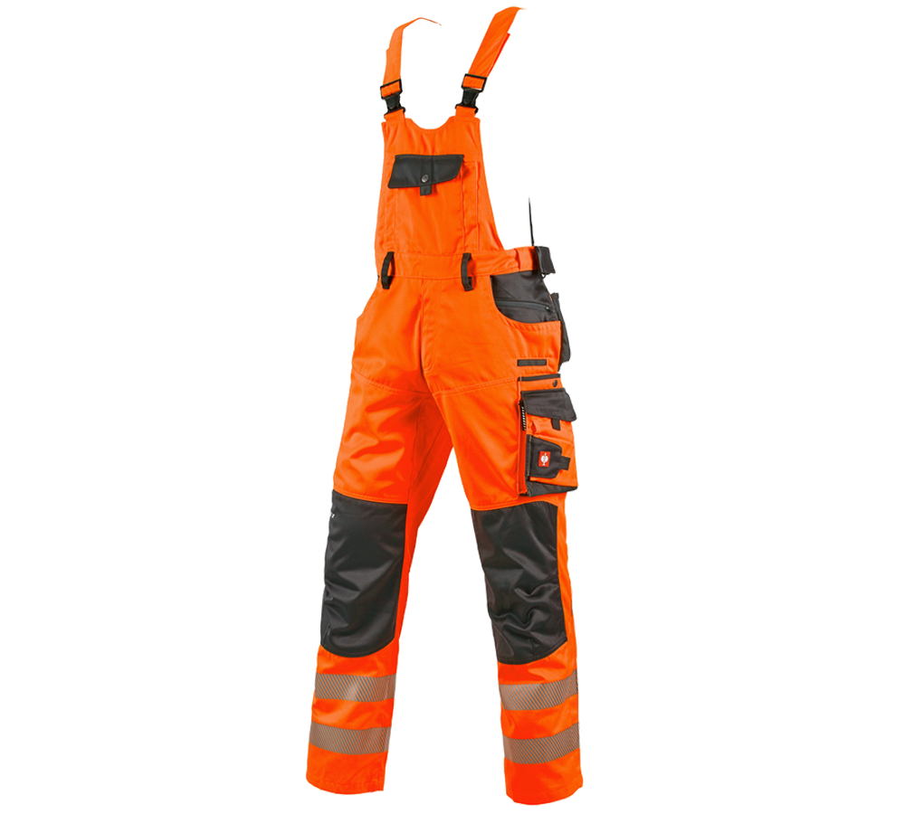 Primary image High-vis bib & brace e.s.motion high-vis orange/anthracite