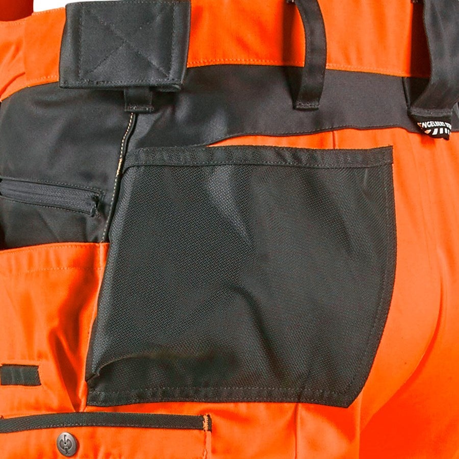 Detailed image High-vis bib & brace e.s.motion high-vis orange/anthracite