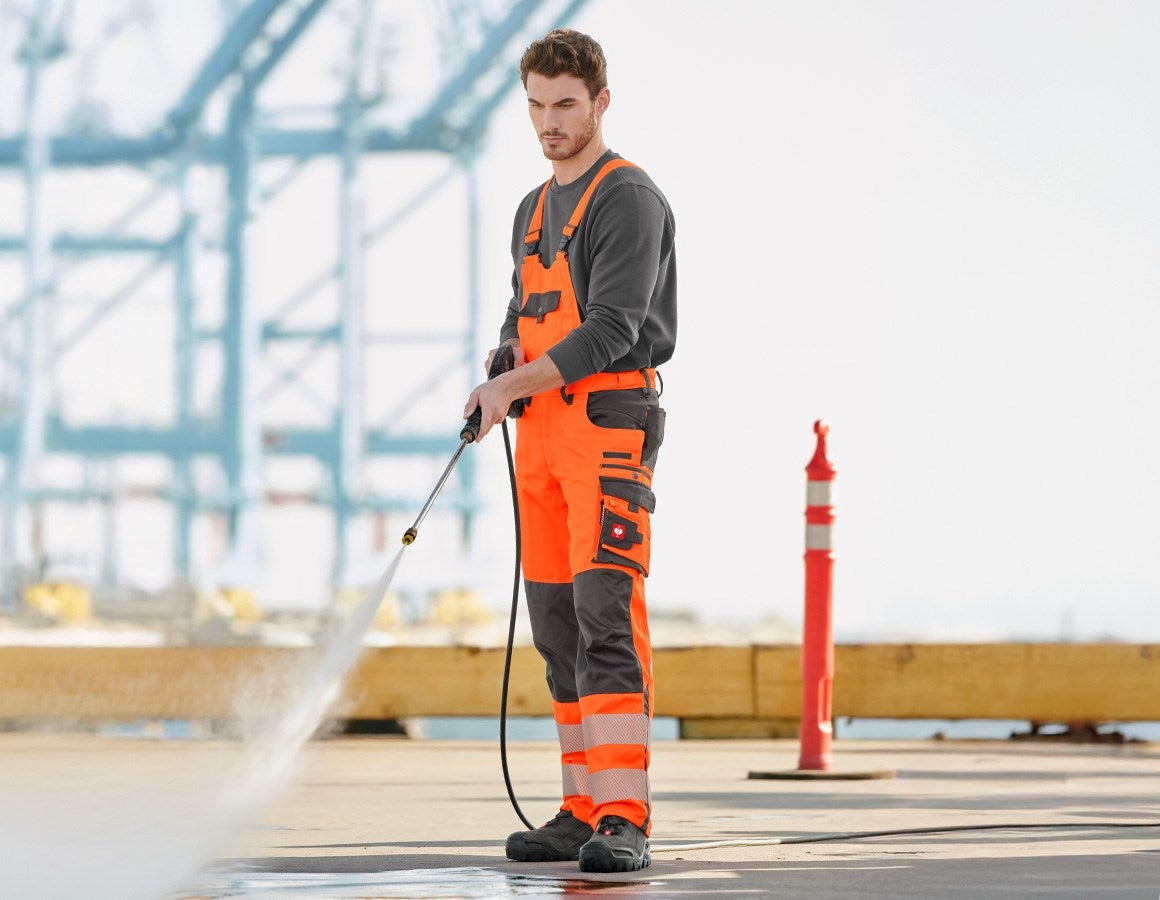 Additional image 1 High-vis bib & brace e.s.motion high-vis orange/anthracite