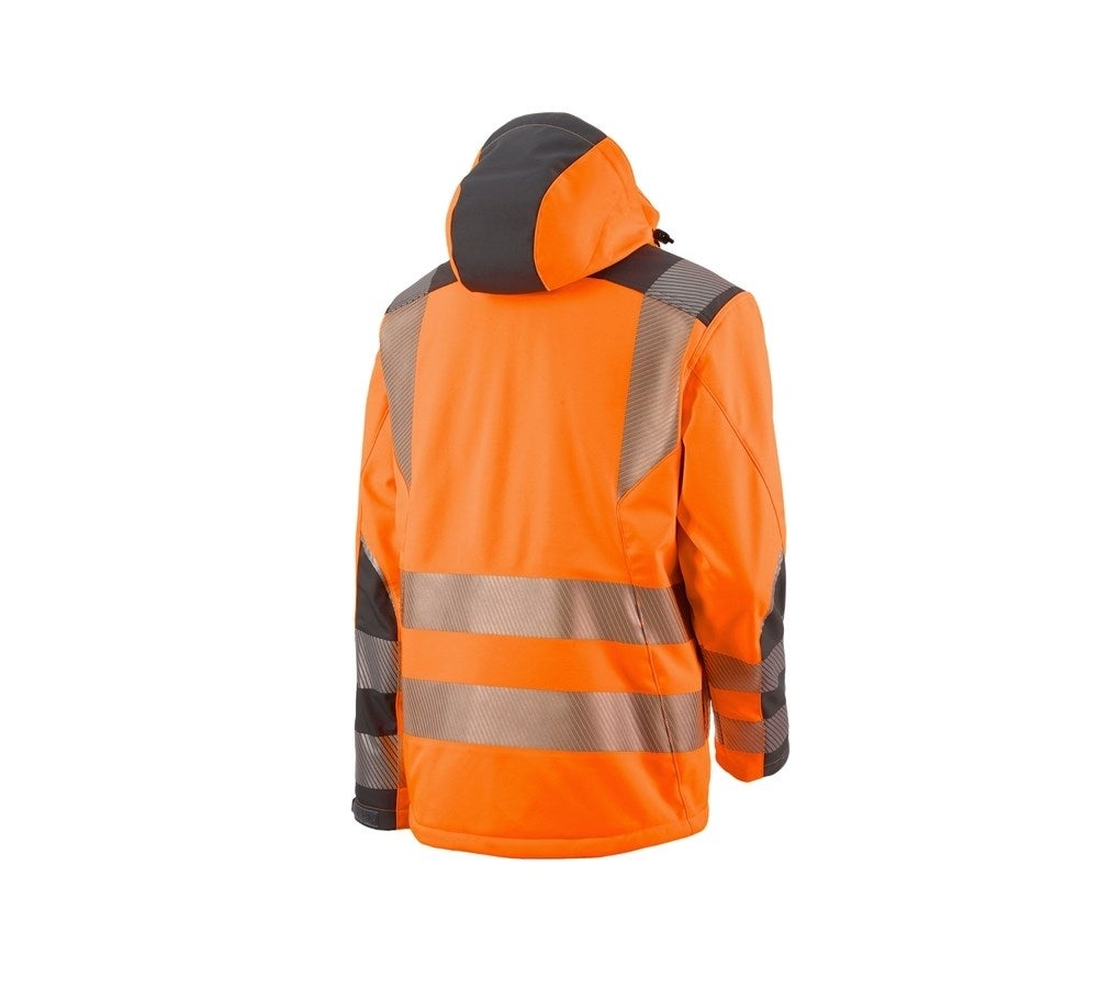 Secondary image High-vis softshell jacket e.s.motion high-vis orange/anthracite