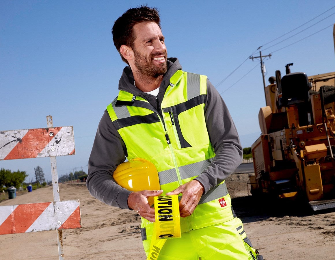 Main action image High-vis bodywarmer e.s.motion high-vis yellow/anthracite