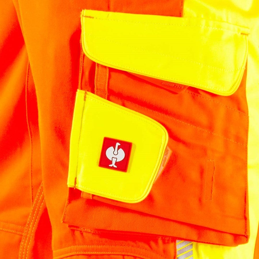 Detailed image High-vis trousers e.s.motion 2020 winter high-vis orange/high-vis yellow