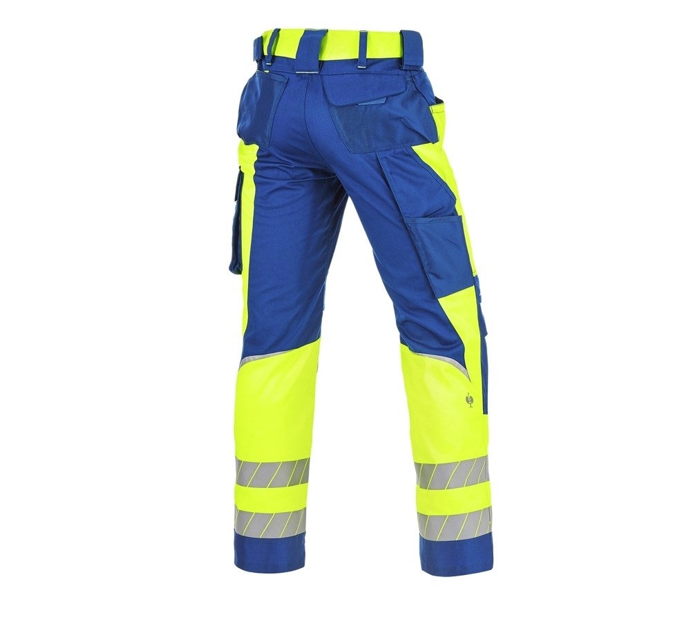 Secondary image High-vis trousers e.s.motion 24/7 royalblue/high-vis yellow
