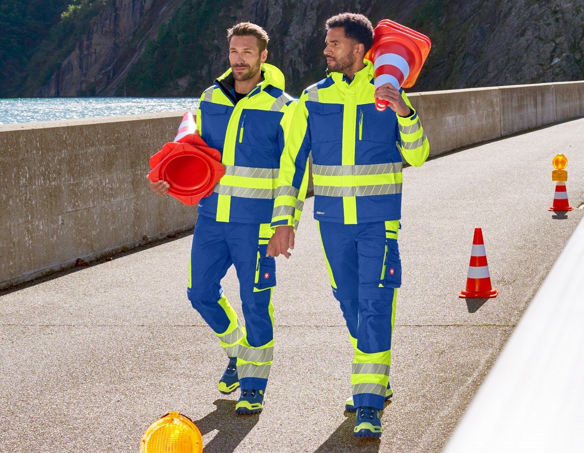Additional image 4 High-vis trousers e.s.motion 24/7 royalblue/high-vis yellow