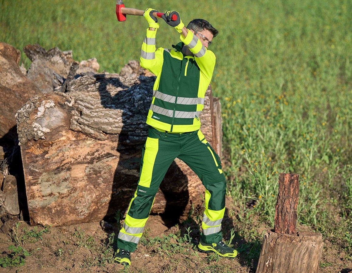 Additional image 4 High-vis trousers e.s.motion 24/7 green/high-vis yellow