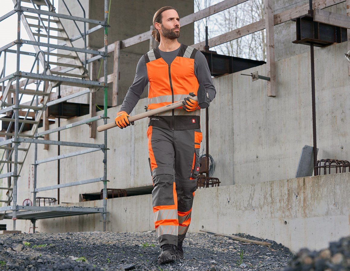 Additional image 1 High-vis trousers e.s.motion 24/7 anthracite/high-vis orange