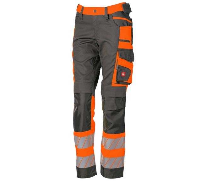 Primary image High-vis trousers e.s.motion 24/7, ladies’ anthracite/high-vis orange