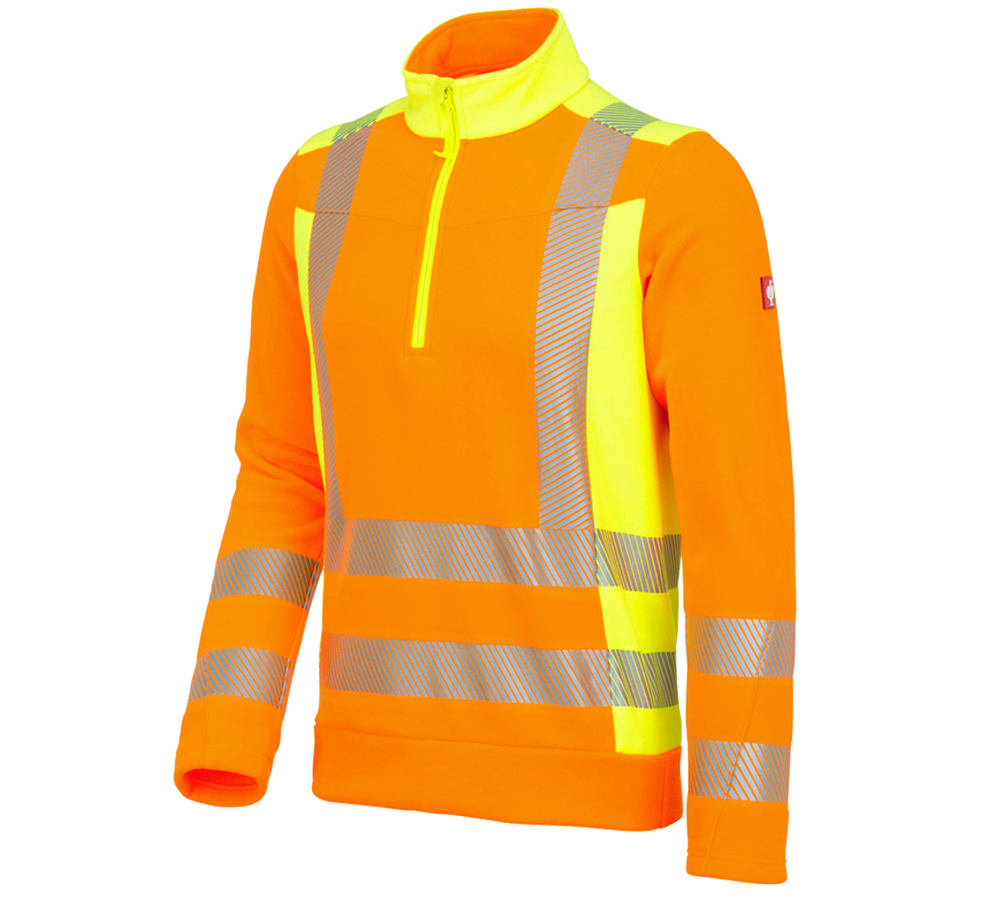 Primary image High-vis fleece troyer e.s.motion 2020 high-vis orange/high-vis yellow