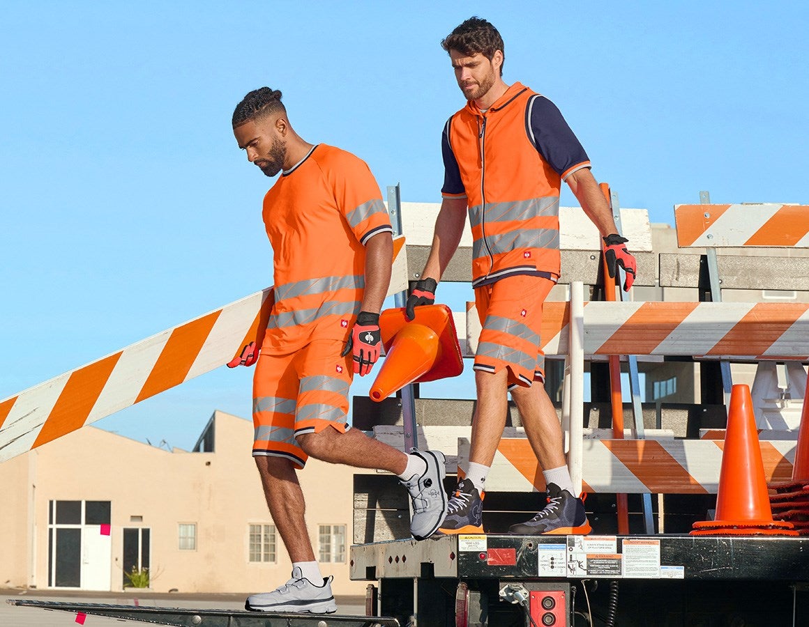 Additional image 3 High-vis functional shorts e.s.ambition high-vis orange/navy
