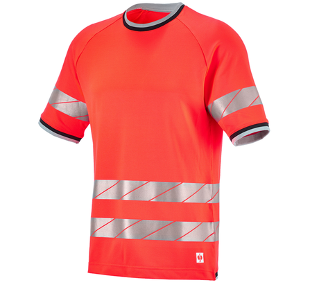 Primary image High-vis functional t-shirt e.s.ambition high-vis red/black