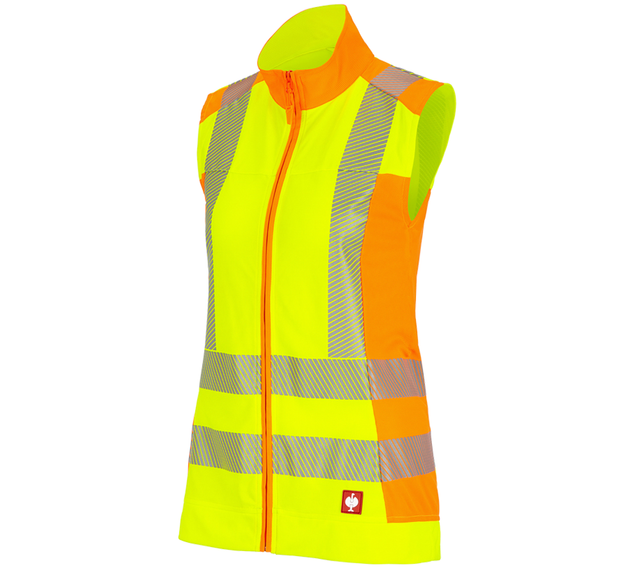 Primary image High-vis funct.bodywarmer e.s.motion 2020, ladies' high-vis yellow/high-vis orange