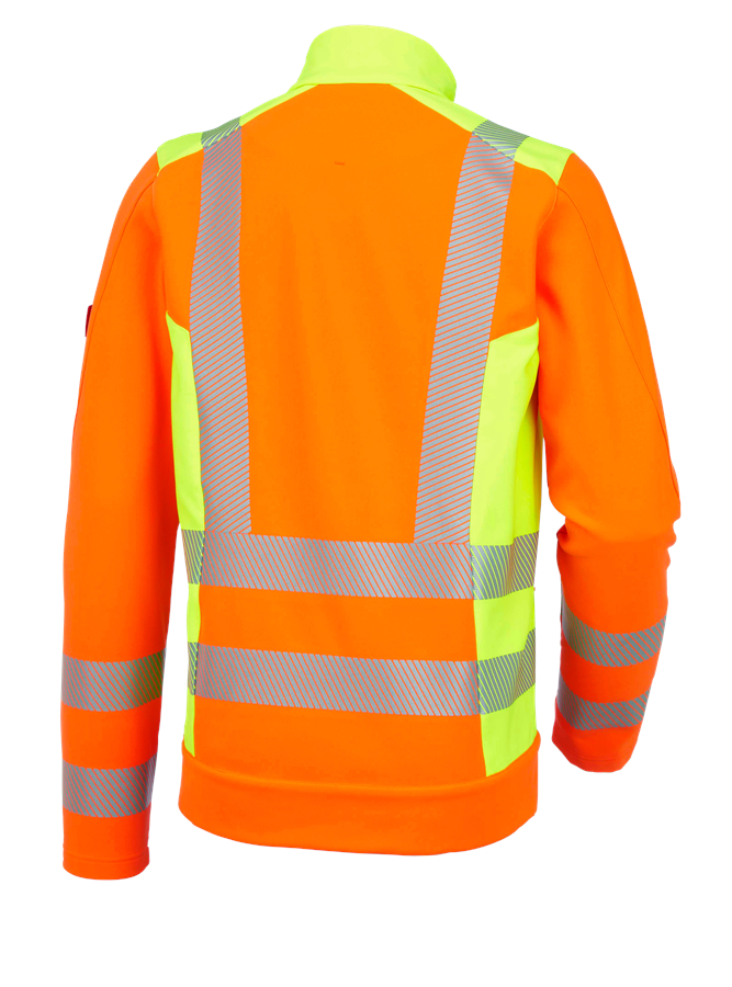 Secondary image High-vis softshell jacket softl. e.s.motion 2020 high-vis orange/high-vis yellow