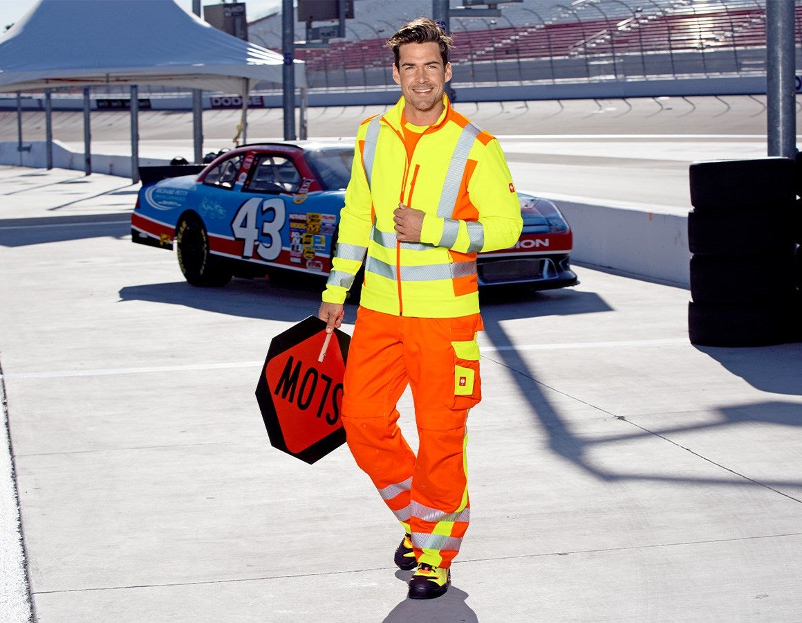 Additional image 1 High-vis softshell jacket softl. e.s.motion 2020 high-vis yellow/high-vis orange