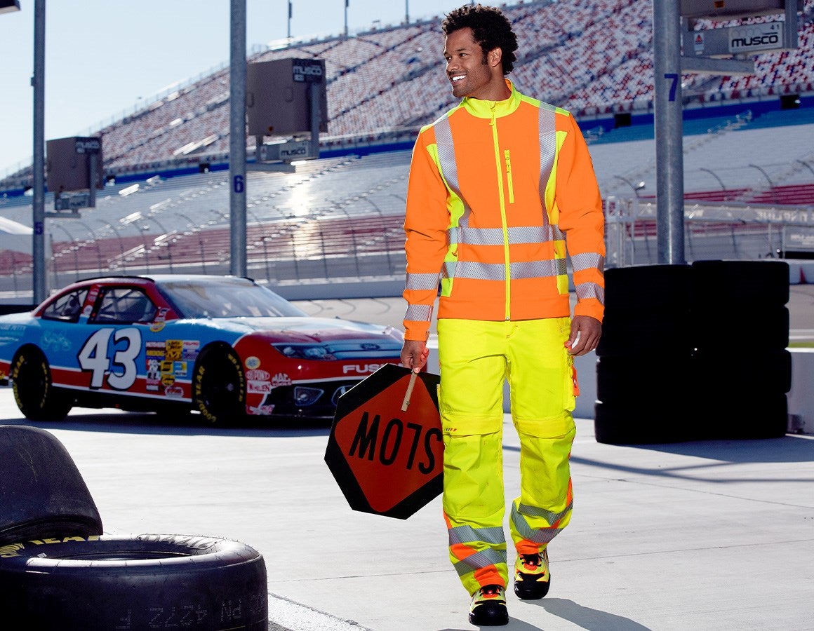 Additional image 1 High-vis softshell jacket softl. e.s.motion 2020 high-vis orange/high-vis yellow