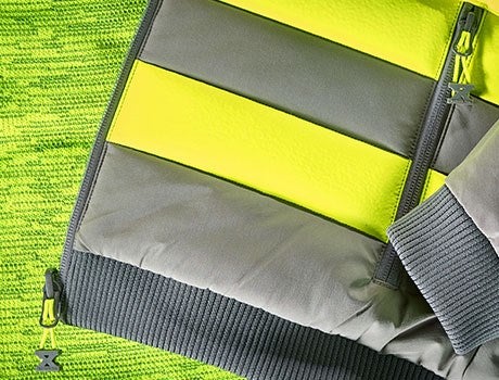 Detailed image High-vis reversible jacket e.s.motion ten high-vis yellow/granite