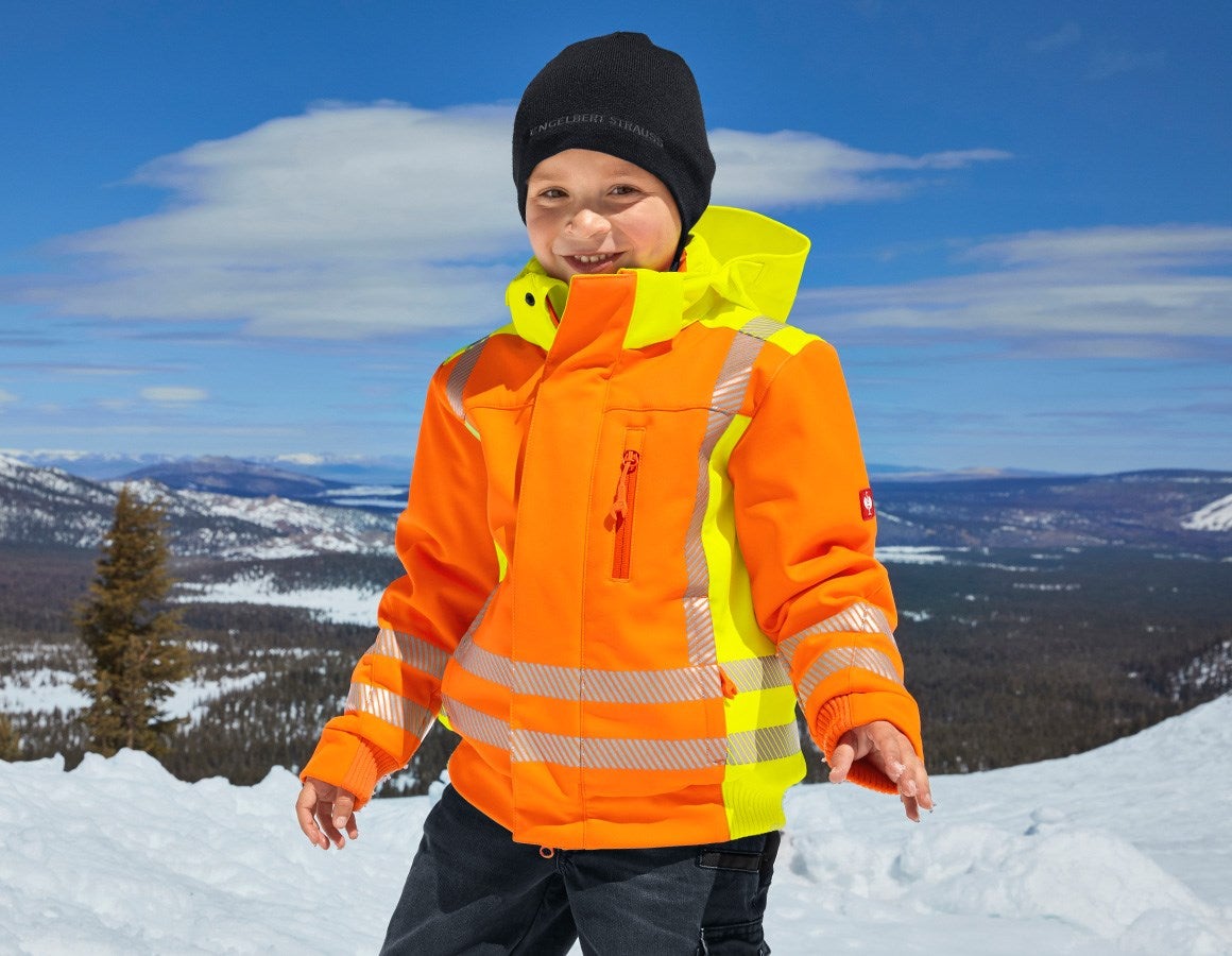 Main action image High-vis winter softsh. jacket e.s.motion 2020,c high-vis orange/high-vis yellow