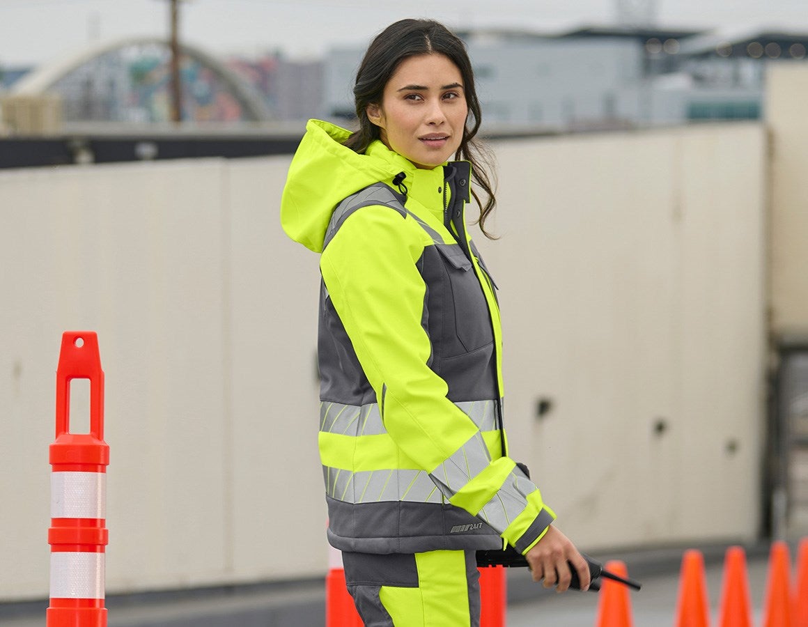 Additional image 1 High-vis winter soft. jacket e.s.motion 24/7,lad. anthracite/high-vis yellow