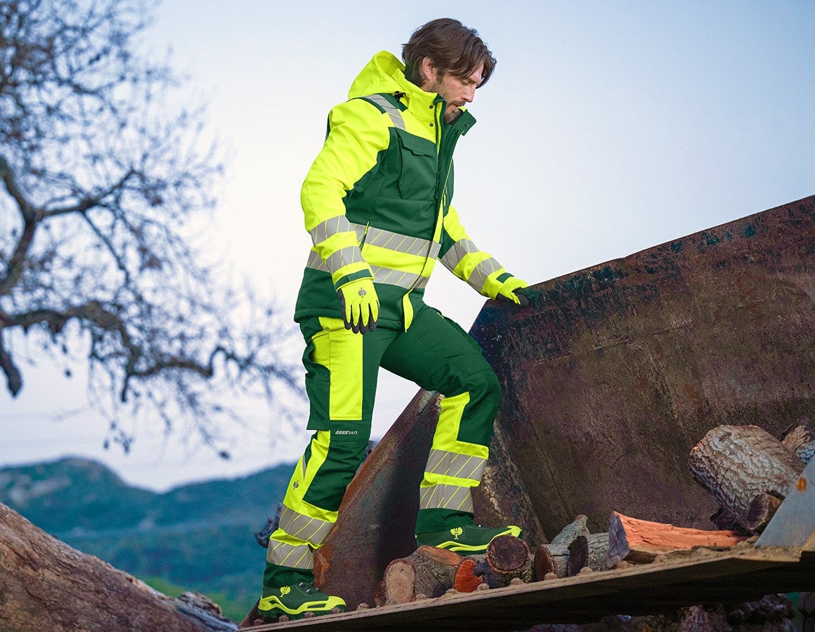 Additional image 2 High-vis winter softshell jacket e.s.motion 24/7 green/high-vis yellow