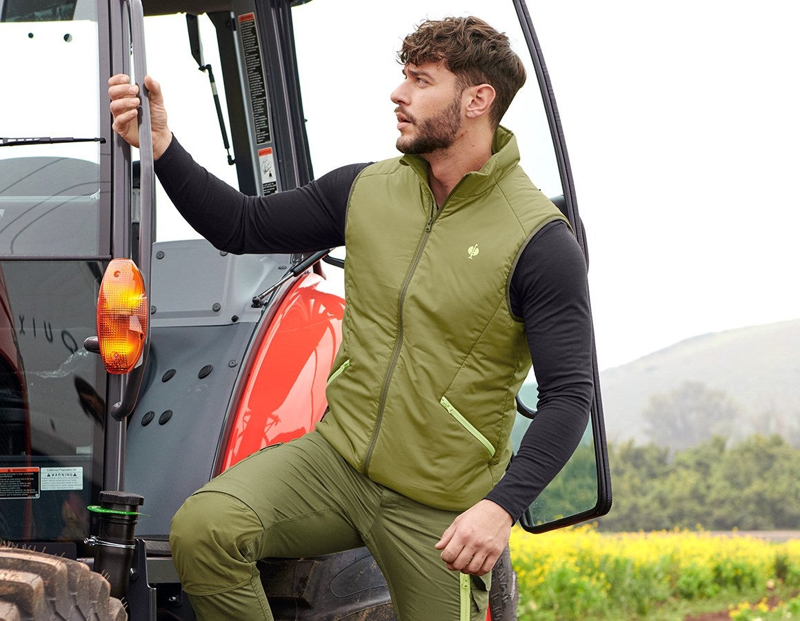 Main action image Bodywarmer e.s.trail junipergreen/limegreen