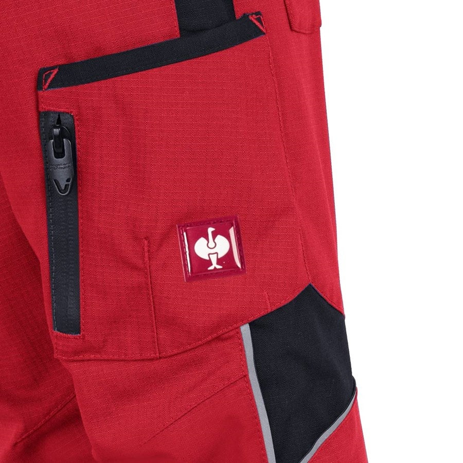 Detailed image Winter trousers e.s.vision, children's red/black
