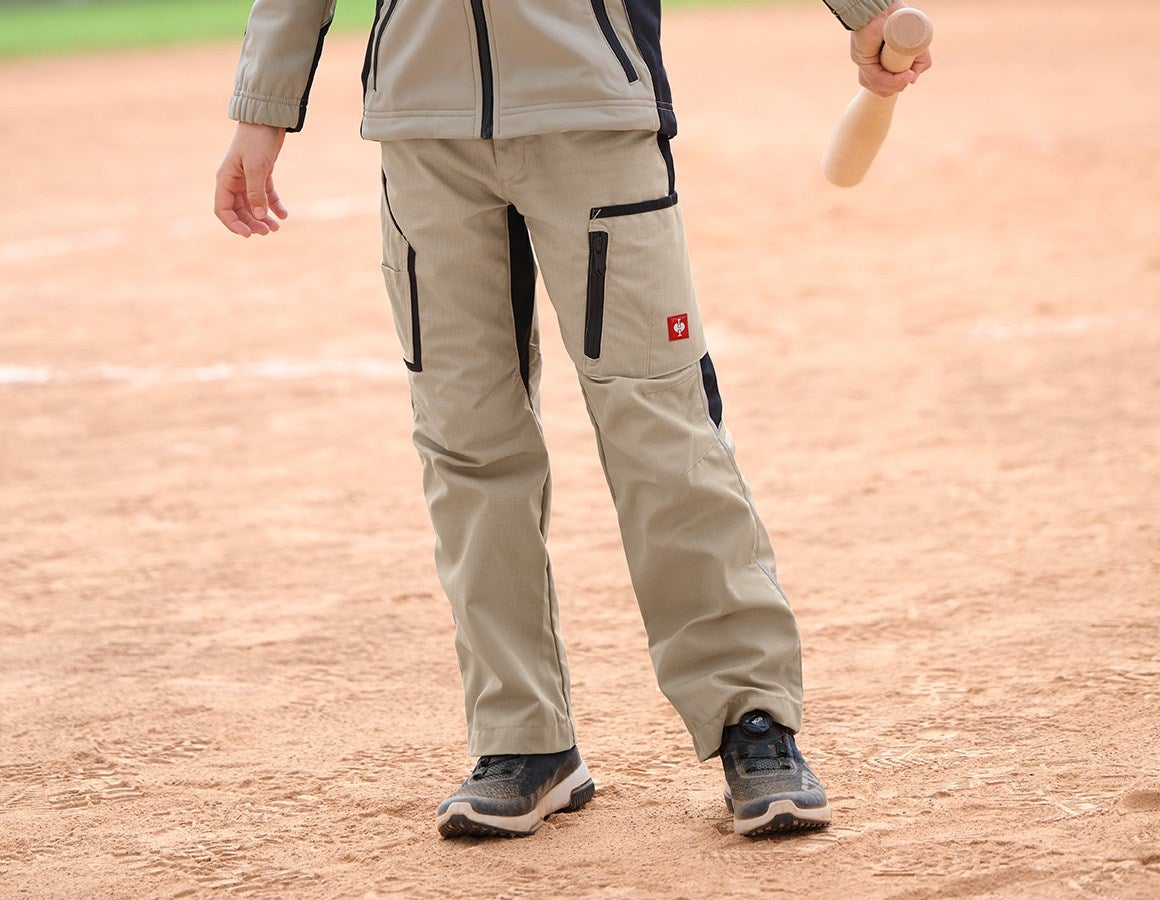 Main action image Winter trousers e.s.vision, children's clay/black