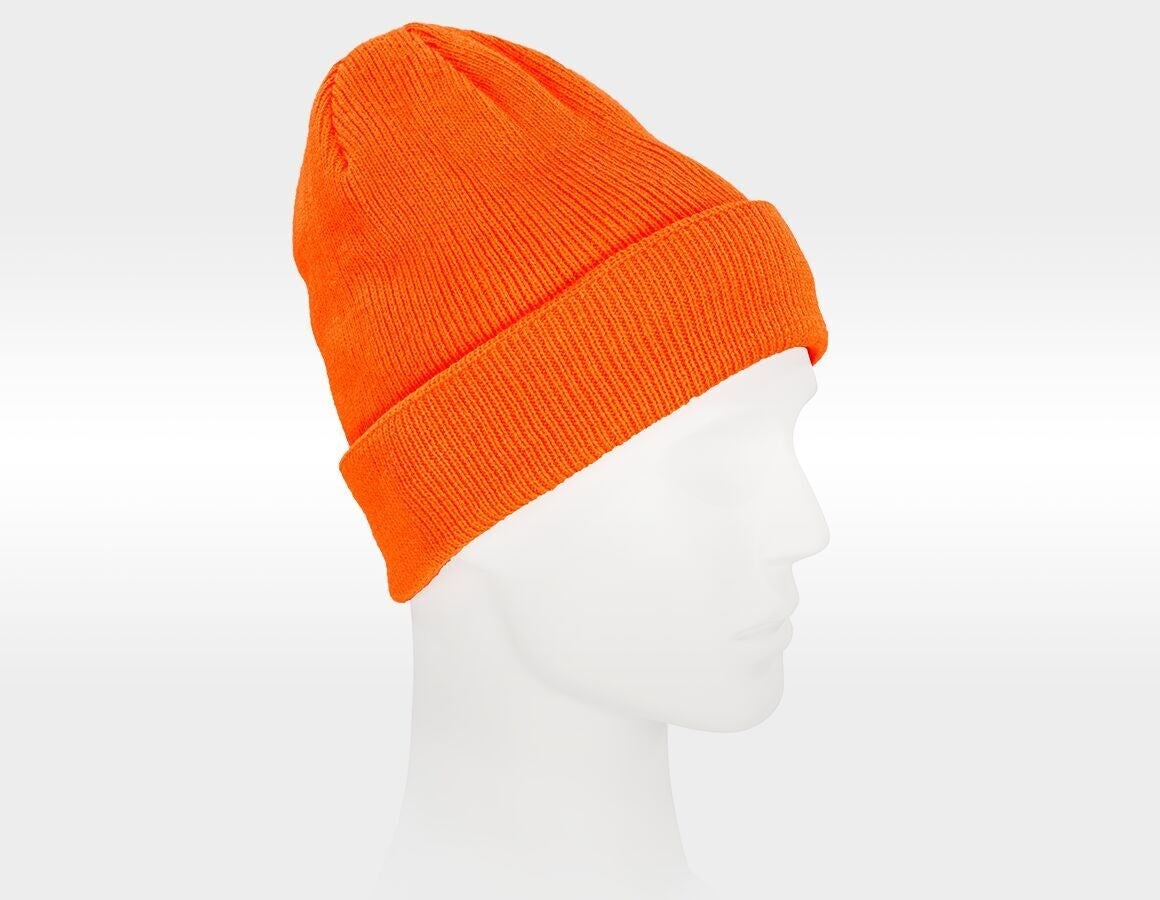 Additional image 1 Winter knitted hat Neon orange
