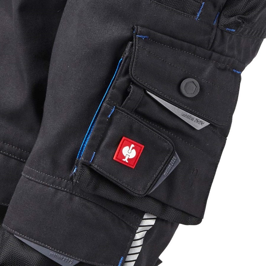 Detailed image Winter trousers e.s.motion 2020, children's graphite/gentianblue