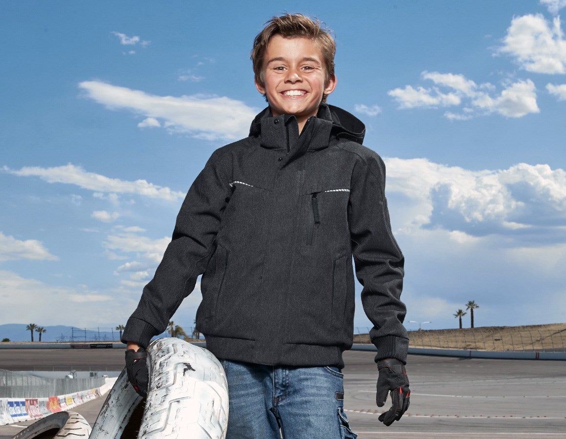 Main action image Winter functional pilot jacket e.s.motion denim,c. graphite