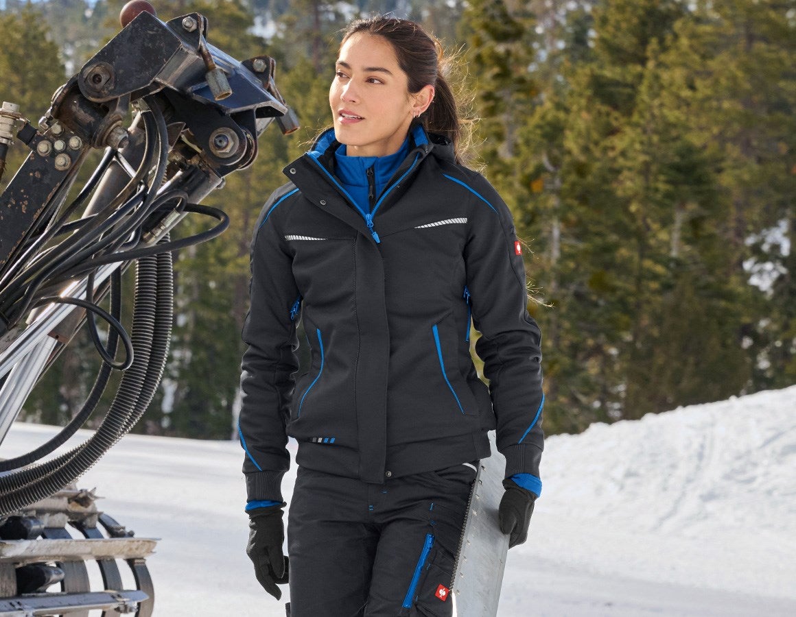 Additional image 4 Winter softshell jacket e.s.motion 2020, ladies' graphite/gentianblue