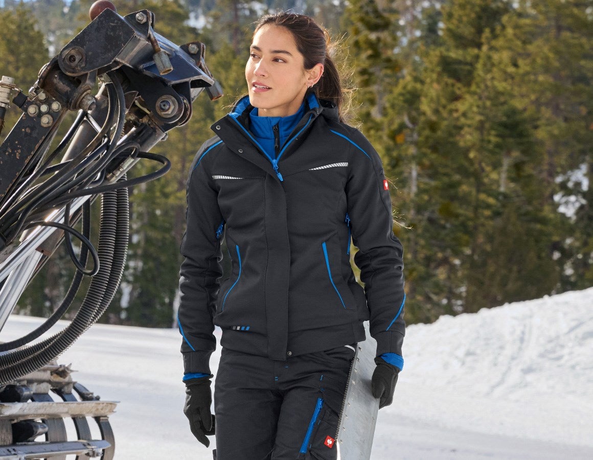 Additional image 6 Winter softshell jacket e.s.motion 2020, ladies' graphite/gentianblue