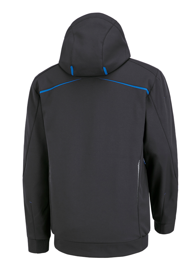 Secondary image Winter softshell jacket e.s.motion 2020, men's graphite/gentianblue