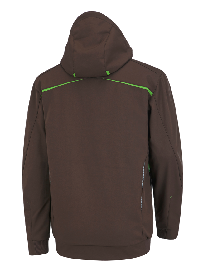 Secondary image Winter softshell jacket e.s.motion 2020, men's chestnut/seagreen